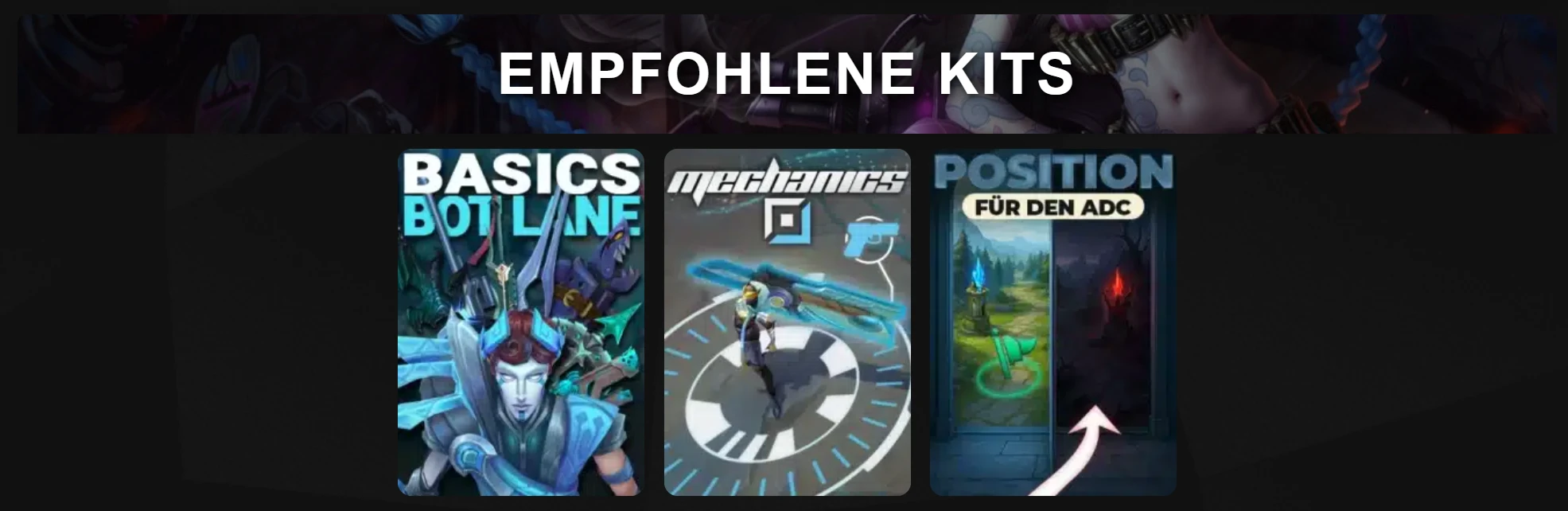 Empfohlene Kits im Guide