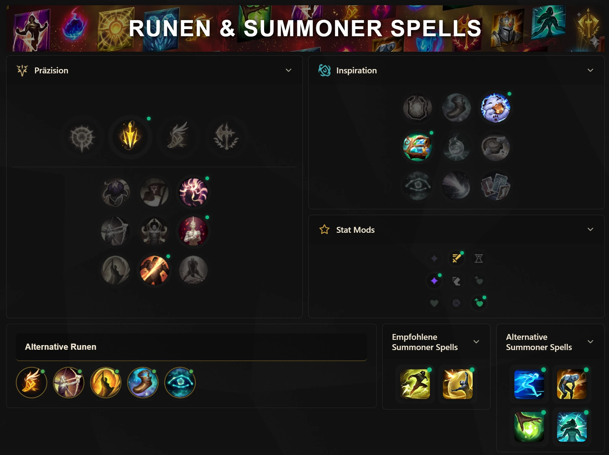 Runen & Summoner Spells