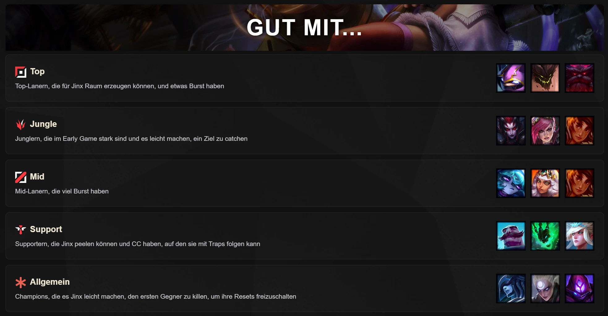 Synergien nutzen