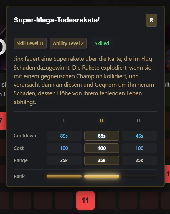 Live-Fähigkeiten-Tooltips