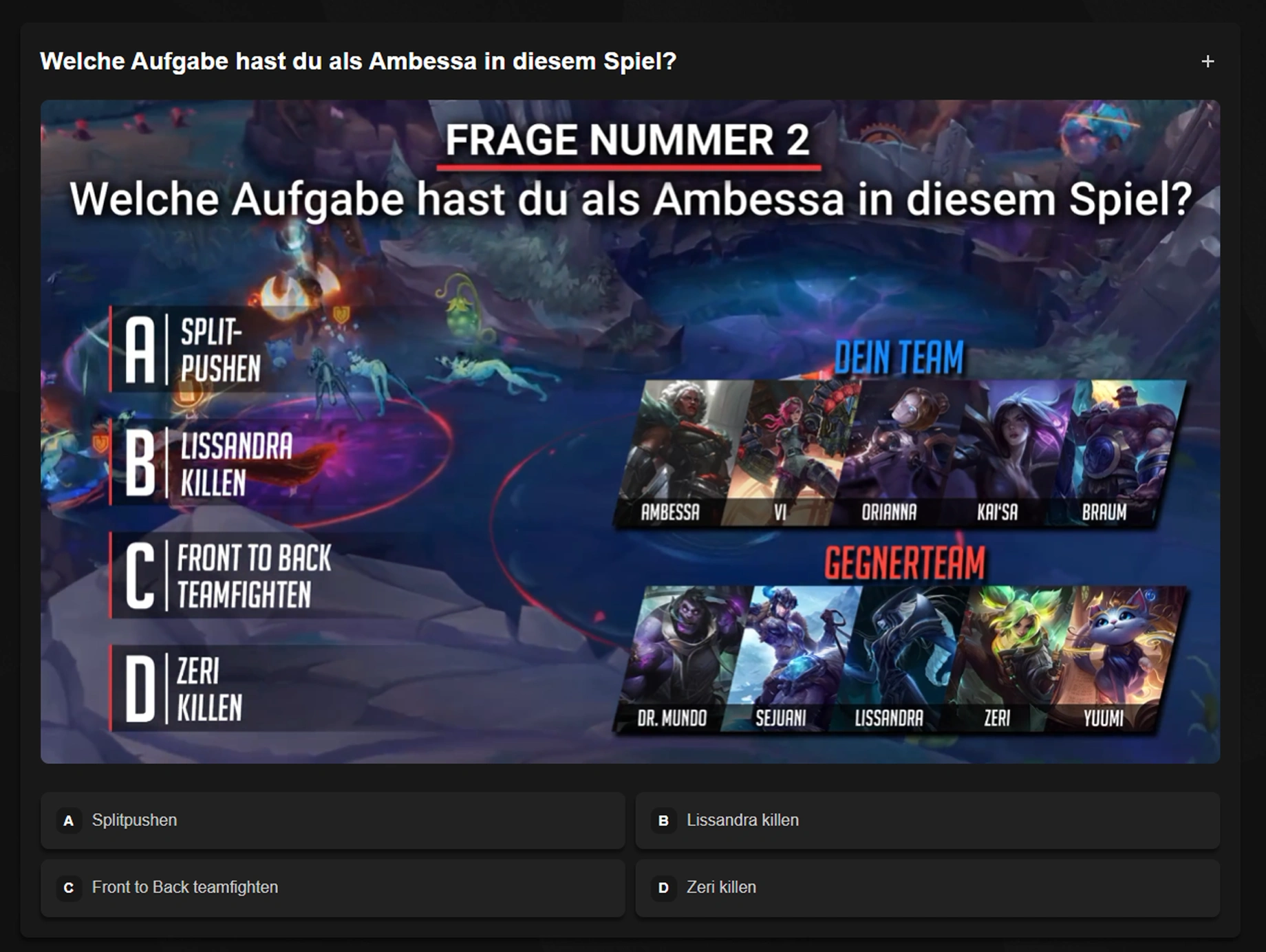 Interaktive Kursfragen